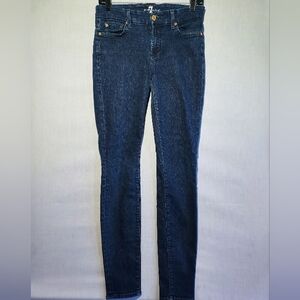 7 For All Mankind Dark Blue Skinny Jeans
